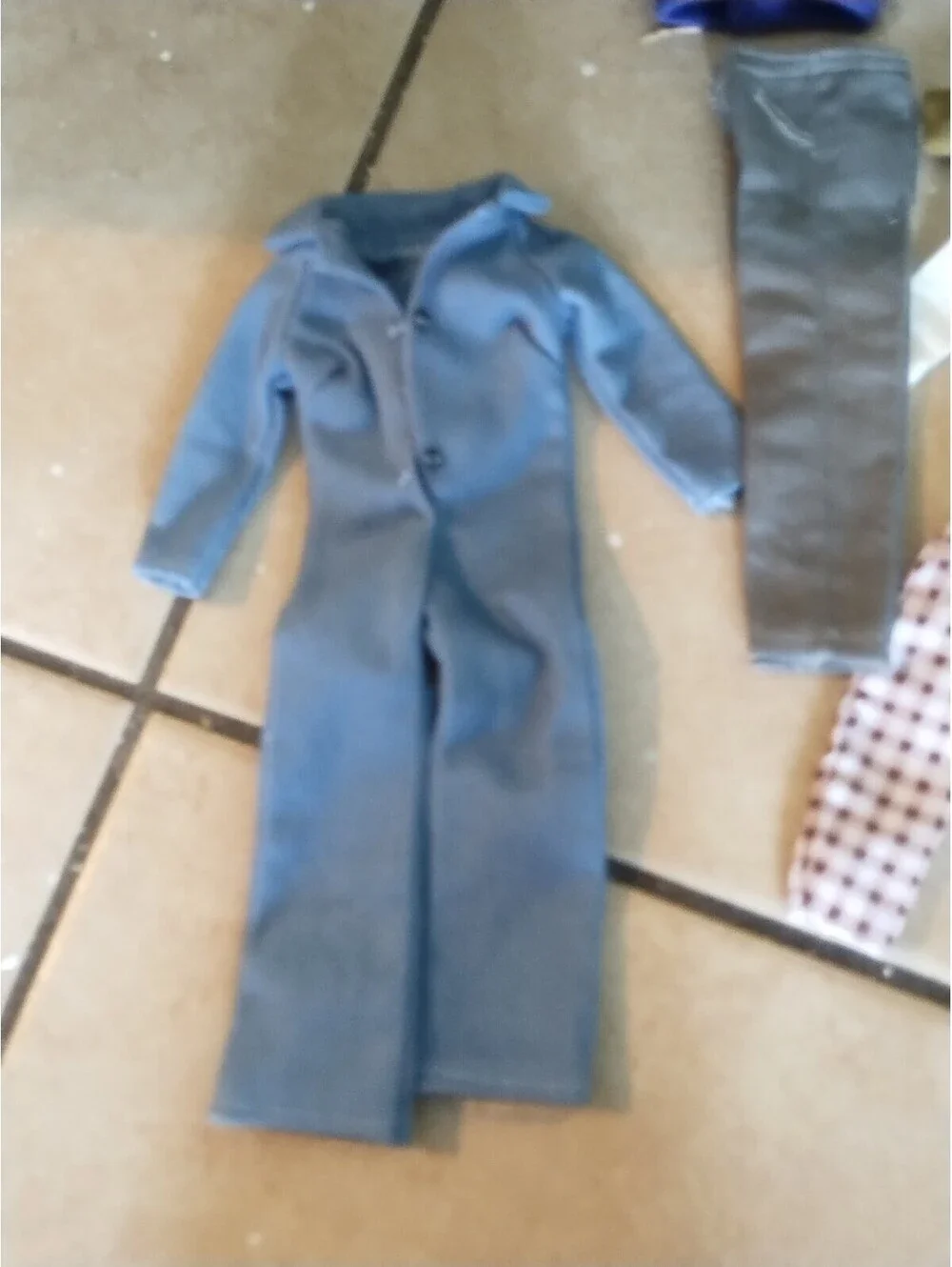 1960s Ken doll clothing and shoe lot and case